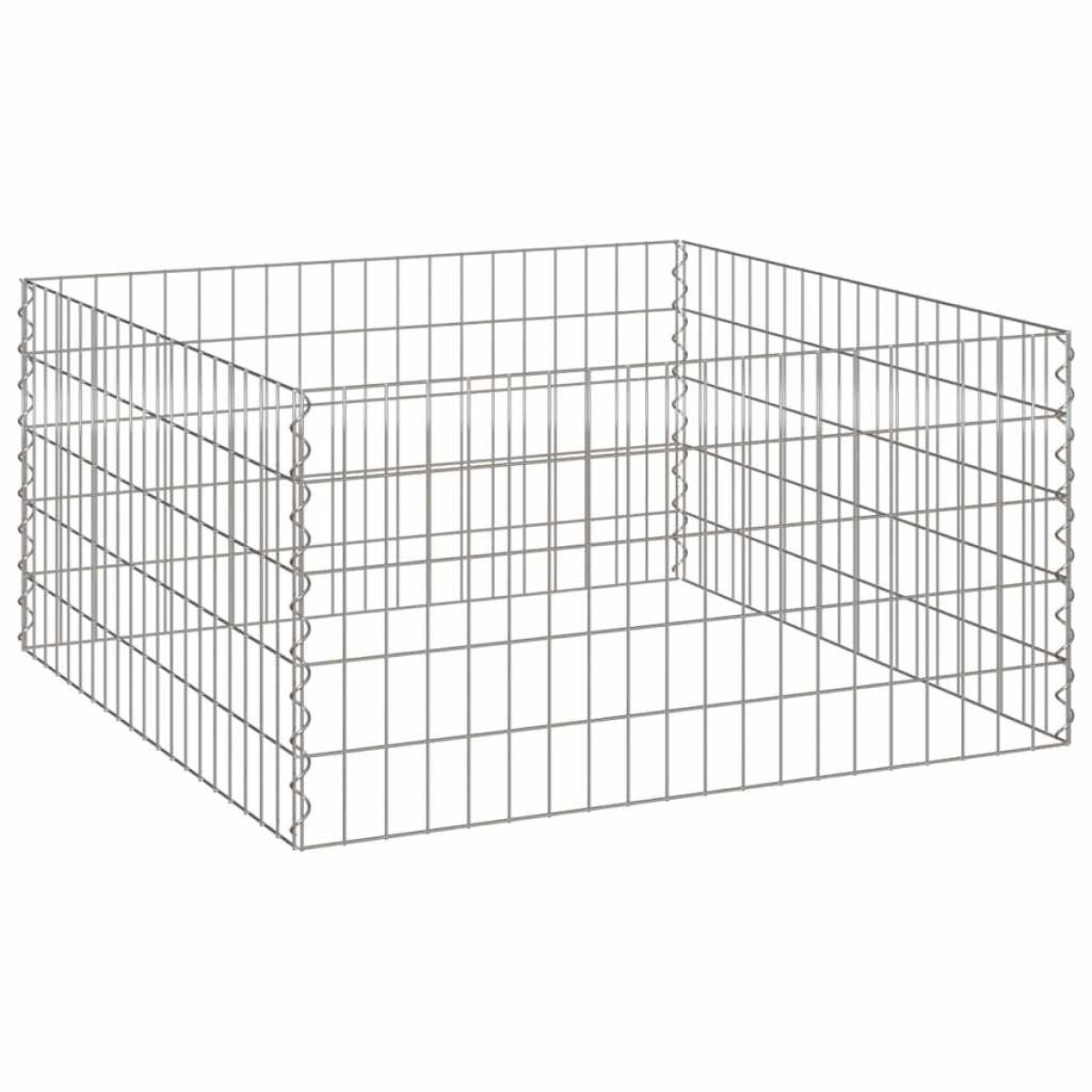 vidaXL Τετράγωνος Κομποστοποιητής 100 x 100 x 50 cm Σίδερο