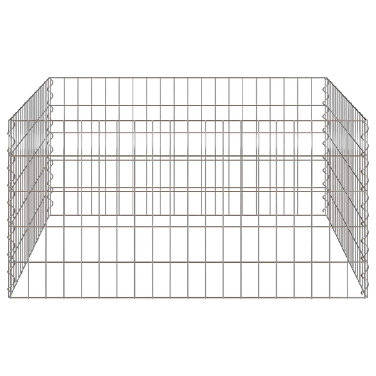 vidaXL Τετράγωνος Κομποστοποιητής 100 x 100 x 50 cm Σίδερο