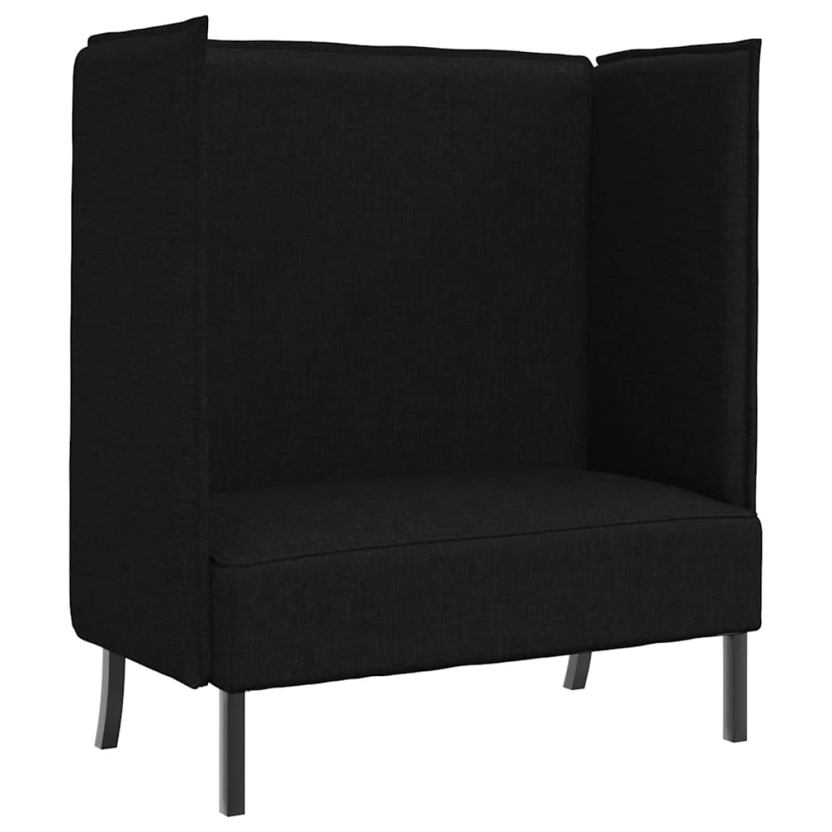 vidaXL Καναπές Υψηλής Πλάτης 101cm Μαύρο ύφασμα