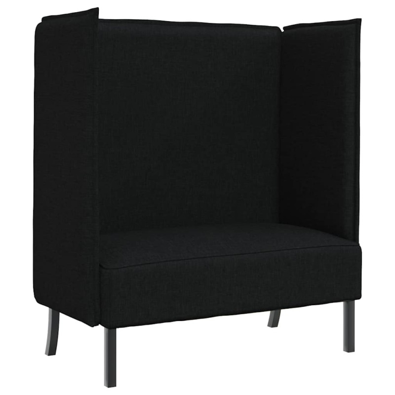 vidaXL Καναπές Υψηλής Πλάτης 101cm Μαύρο ύφασμα
