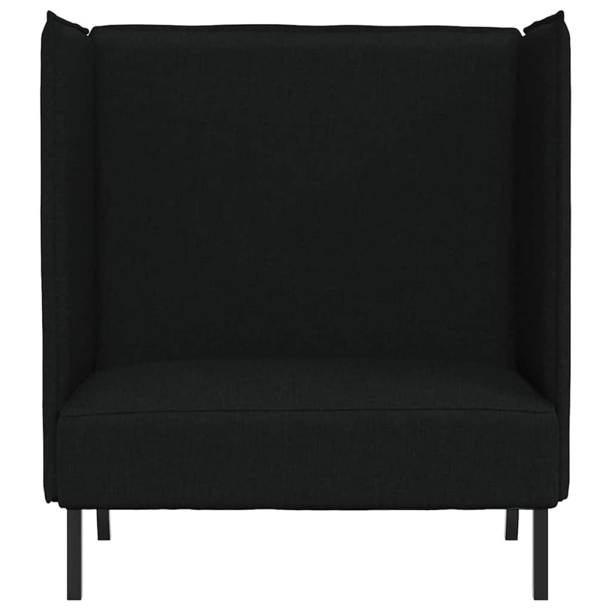 vidaXL Καναπές Υψηλής Πλάτης 101cm Μαύρο ύφασμα