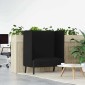 vidaXL Καναπές Υψηλής Πλάτης 101cm Μαύρο ύφασμα
