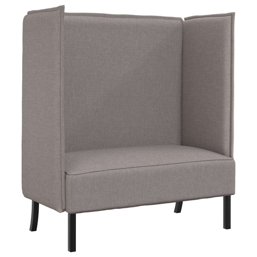 vidaXL Καναπές Υψηλής Πλάτης Taupe 109 x 56 x 121 εκ. ύφασμα