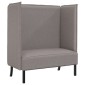 vidaXL Καναπές Υψηλής Πλάτης Taupe 109 x 56 x 121 εκ. ύφασμα