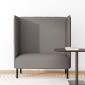 vidaXL Καναπές Υψηλής Πλάτης Taupe 109 x 56 x 121 εκ. ύφασμα