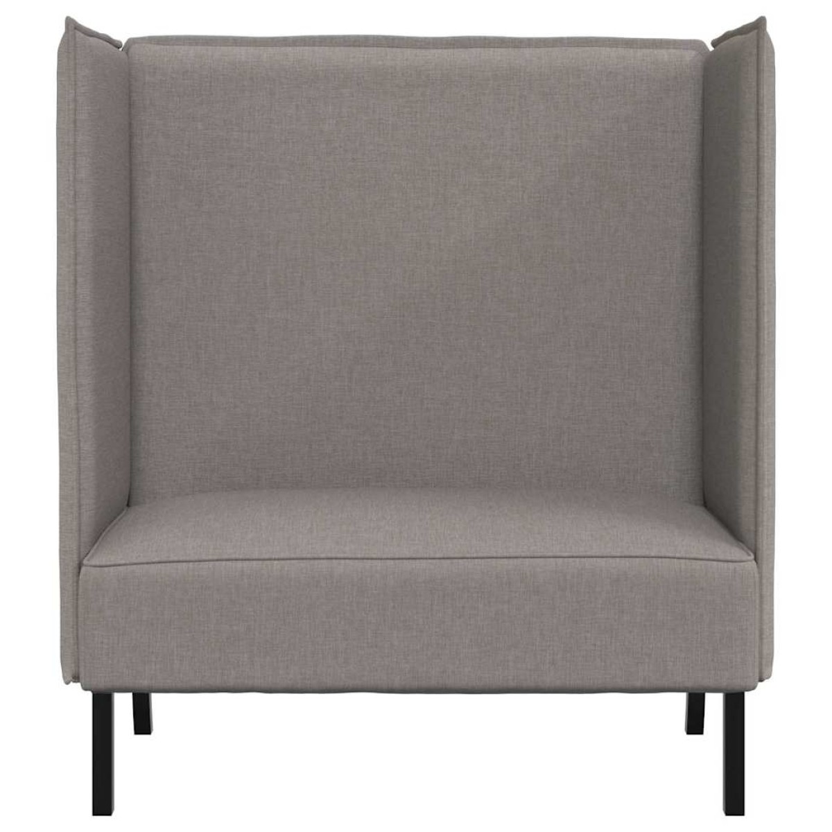 vidaXL Καναπές Υψηλής Πλάτης Taupe 109 x 56 x 121 εκ. ύφασμα