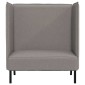 vidaXL Καναπές Υψηλής Πλάτης Taupe 109 x 56 x 121 εκ. ύφασμα