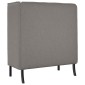 vidaXL Καναπές Υψηλής Πλάτης Taupe 109 x 56 x 121 εκ. ύφασμα