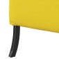vidaXL Καναπές Υψηλής Πλάτης 101cm Ανοιχτό κίτρινο ύφασμα