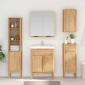vidaXL Ντουλάπα τοίχου μπάνιου FLORO Κερωτό καφέ 35 x 30 x 60 cm