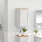 vidaXL Ντουλάπα τοίχου μπάνιου με ράφι FLORO Λευκό 35 x 30 x 60 cm