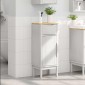vidaXL Ντουλάπι Μπάνιου FLORO Λευκό 35 x 30 x 90 cm Στερεό ξύλο πεύκου