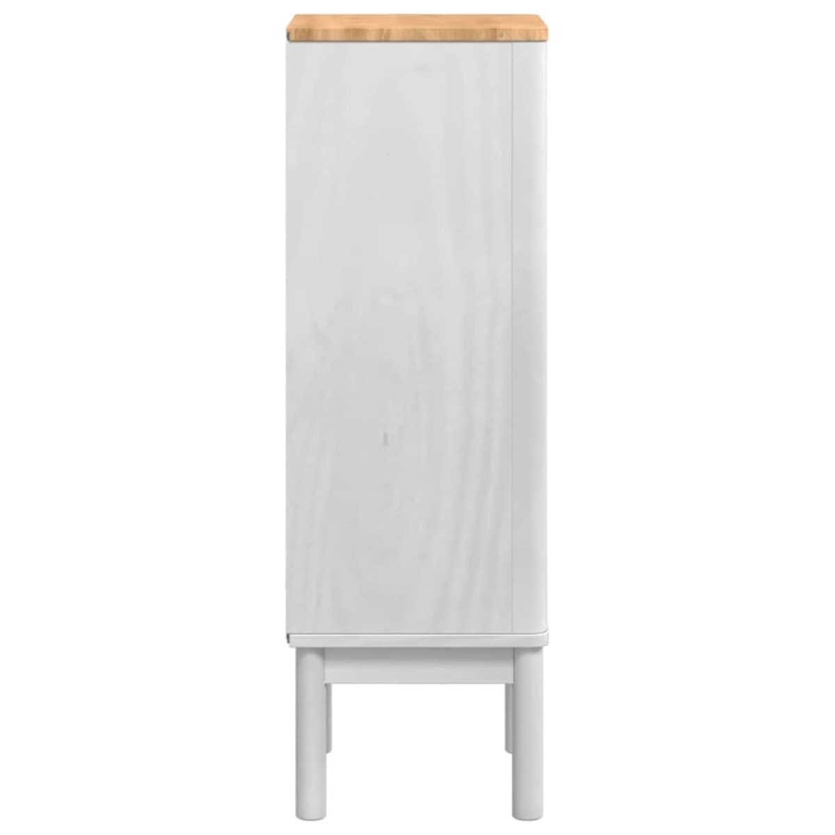 vidaXL Ντουλάπι Μπάνιου FLORO Λευκό 35 x 30 x 90 cm Στερεό ξύλο πεύκου