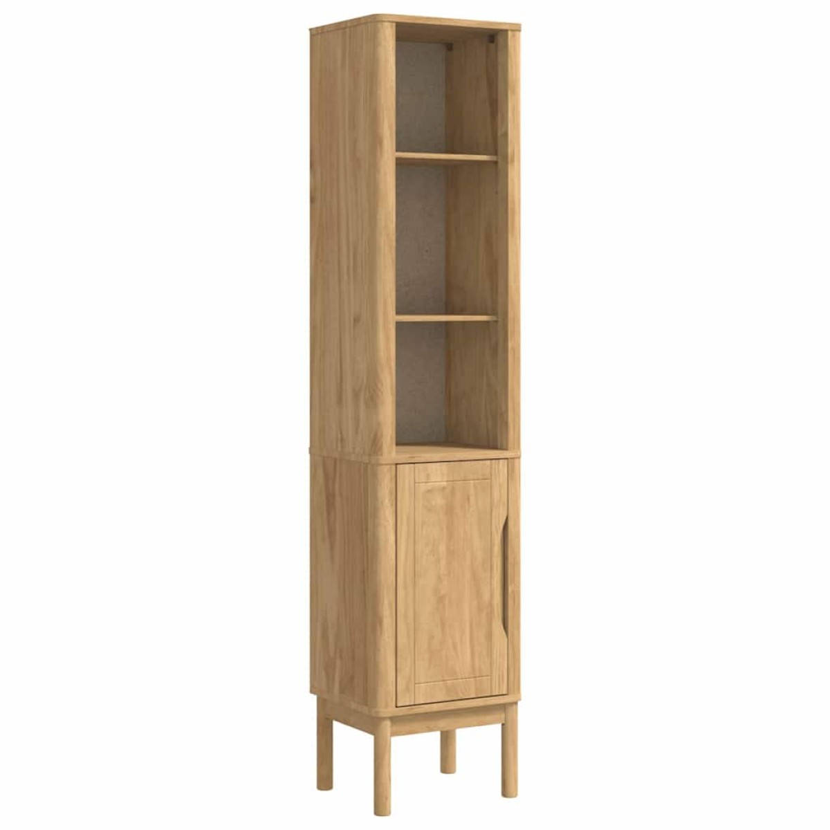 vidaXL Ψηλό ντουλάπι μπάνιου FLORO Κερωτό καφέ 35 x 30 x 160 εκ