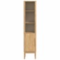 vidaXL Ψηλό ντουλάπι μπάνιου FLORO Κερωτό καφέ 35 x 30 x 160 εκ