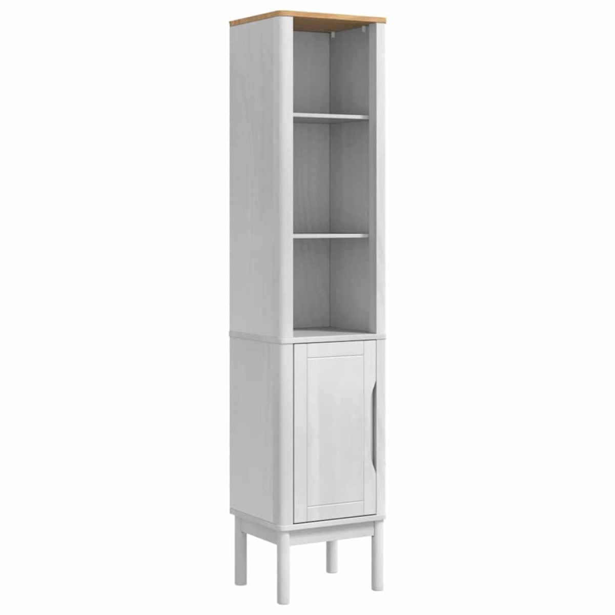 vidaXL Ψηλό ντουλάπι μπάνιου FLORO Λευκό 35 x 30 x 160 εκ