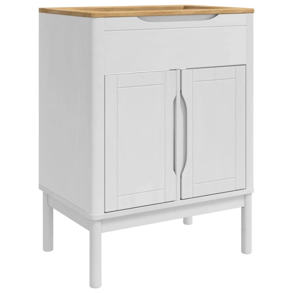 vidaXL Ντουλάπα Νιπτήρα Mπάνιου FLORO Λευκό 60 x 40 x 80 εκ