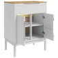 vidaXL Ντουλάπα Νιπτήρα Mπάνιου FLORO Λευκό 60 x 40 x 80 εκ