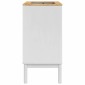 vidaXL Ντουλάπα Νιπτήρα Mπάνιου FLORO Λευκό 60 x 40 x 80 εκ