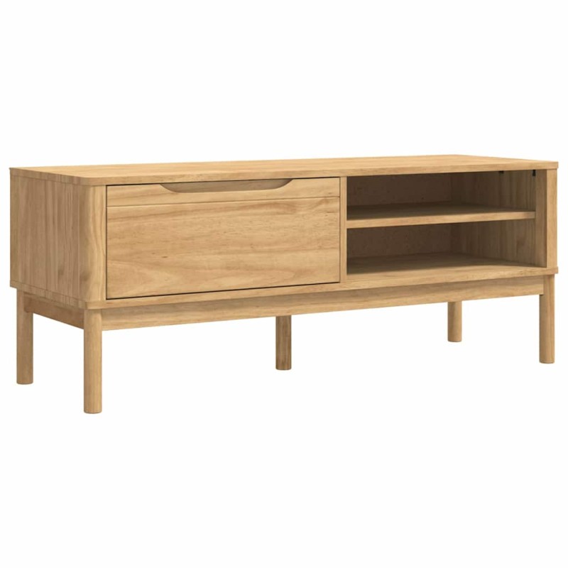 vidaXL Πάγκος Χωλ FLORO Κερωτό καφέ 115 x 40 x 45 εκ