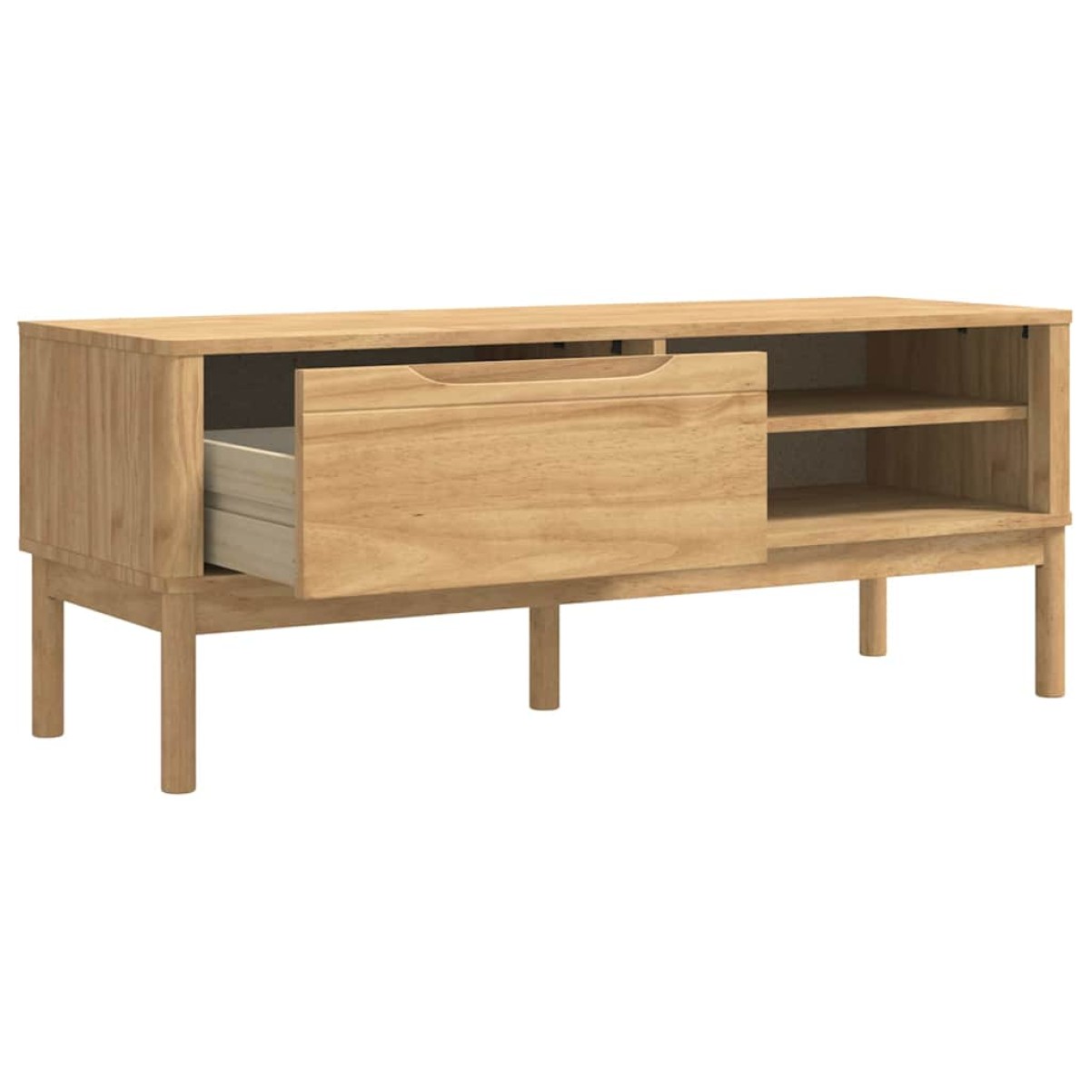 vidaXL Πάγκος Χωλ FLORO Κερωτό καφέ 115 x 40 x 45 εκ