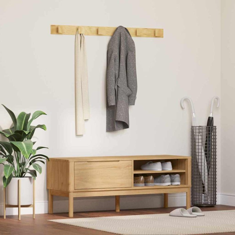 vidaXL Πάγκος Χωλ FLORO Κερωτό καφέ 115 x 40 x 45 εκ