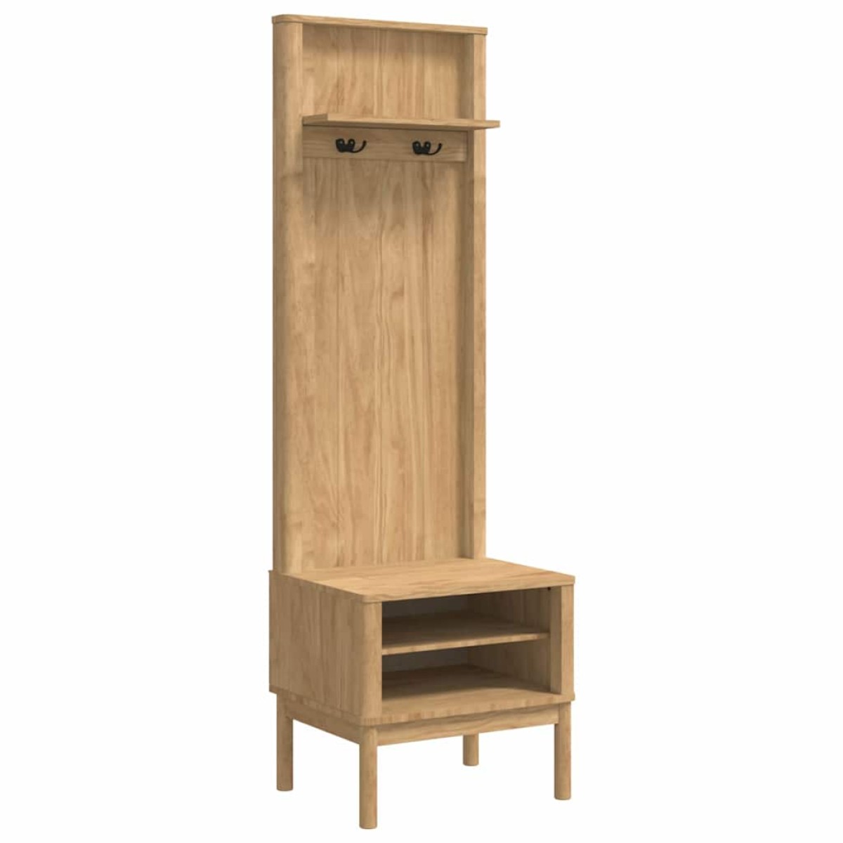 vidaXL Ντουλάπα διαδρόμου FLORO Κερωτό καφέ 50 x 40 x 158 εκ