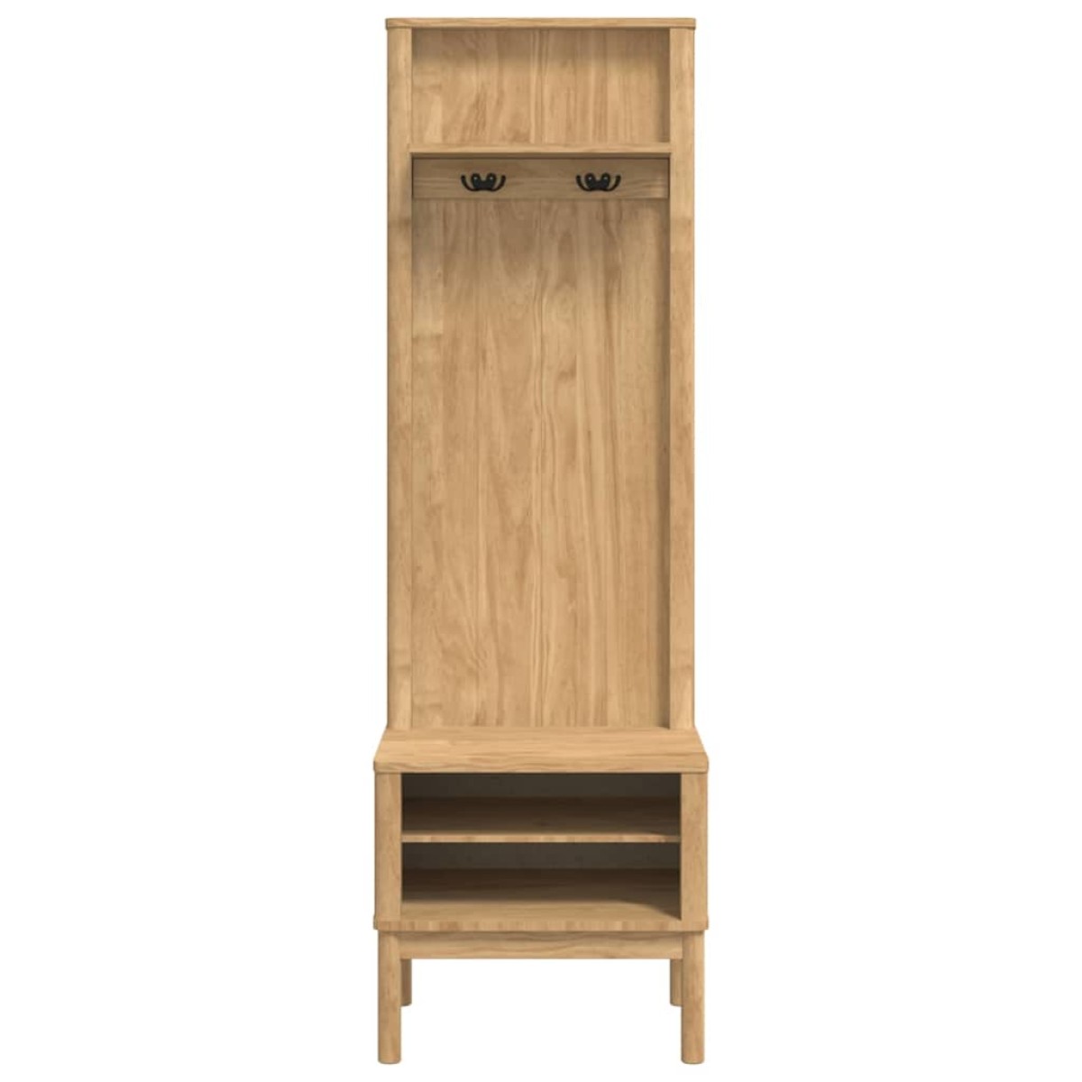 vidaXL Ντουλάπα διαδρόμου FLORO Κερωτό καφέ 50 x 40 x 158 εκ