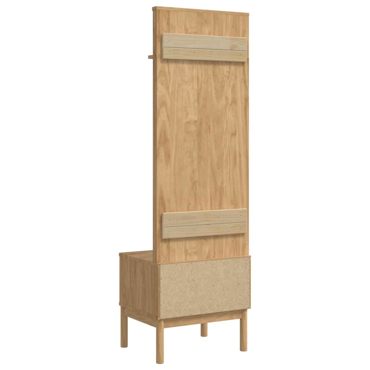 vidaXL Ντουλάπα διαδρόμου FLORO Κερωτό καφέ 50 x 40 x 158 εκ