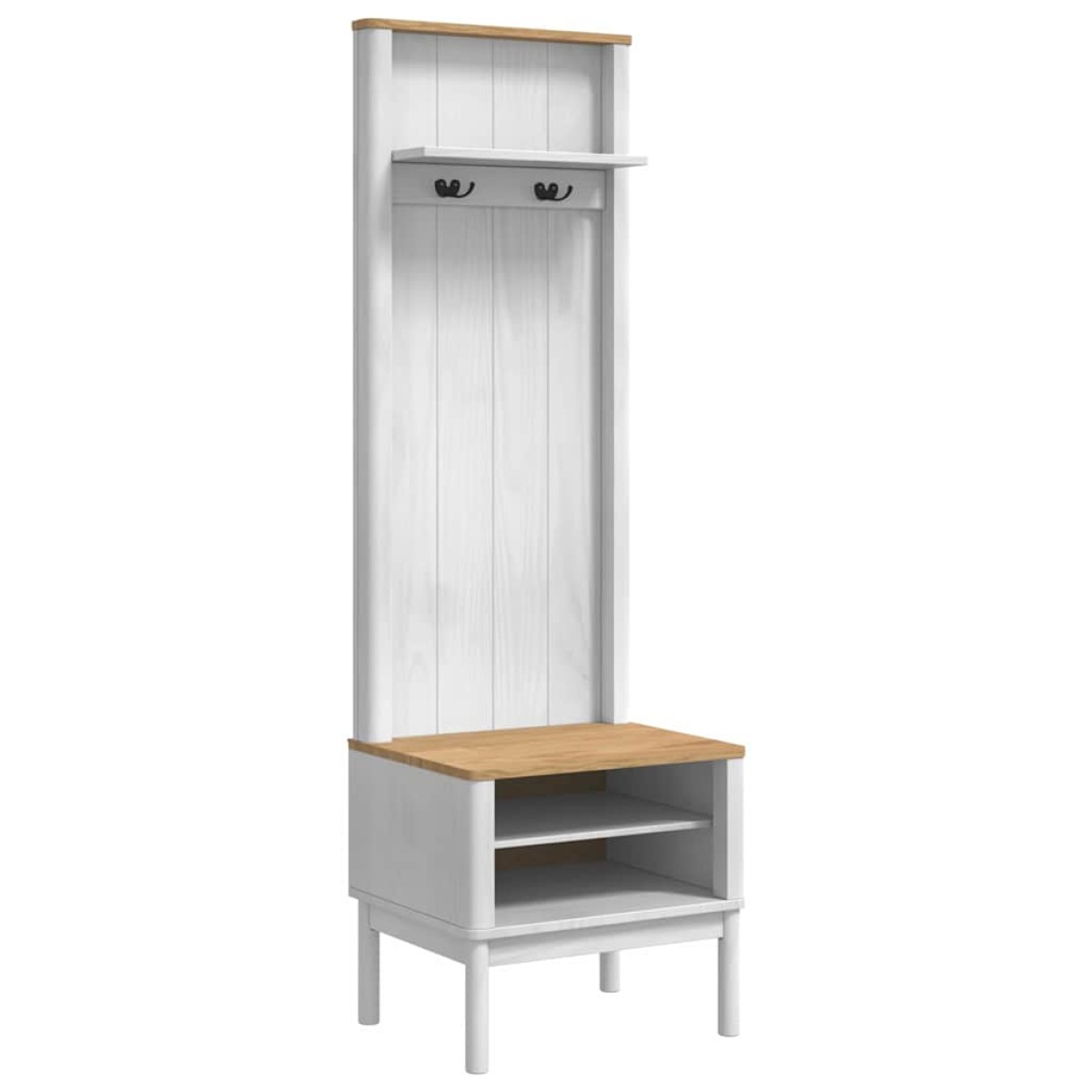 vidaXL Ντουλάπα διαδρόμου FLORO Λευκό 50 x 40 x 158 εκ