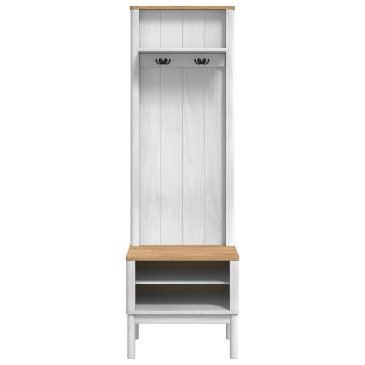 vidaXL Ντουλάπα διαδρόμου FLORO Λευκό 50 x 40 x 158 εκ