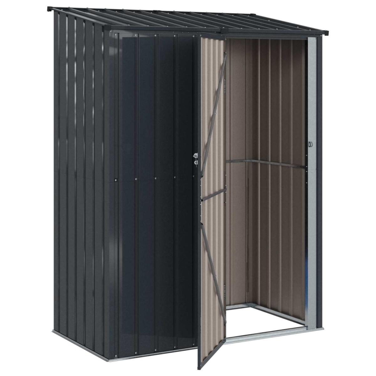 vidaXL Κηποσυνθέσεις Ανθρακί 153,5 x 86 x 200 εκ Μέταλλο