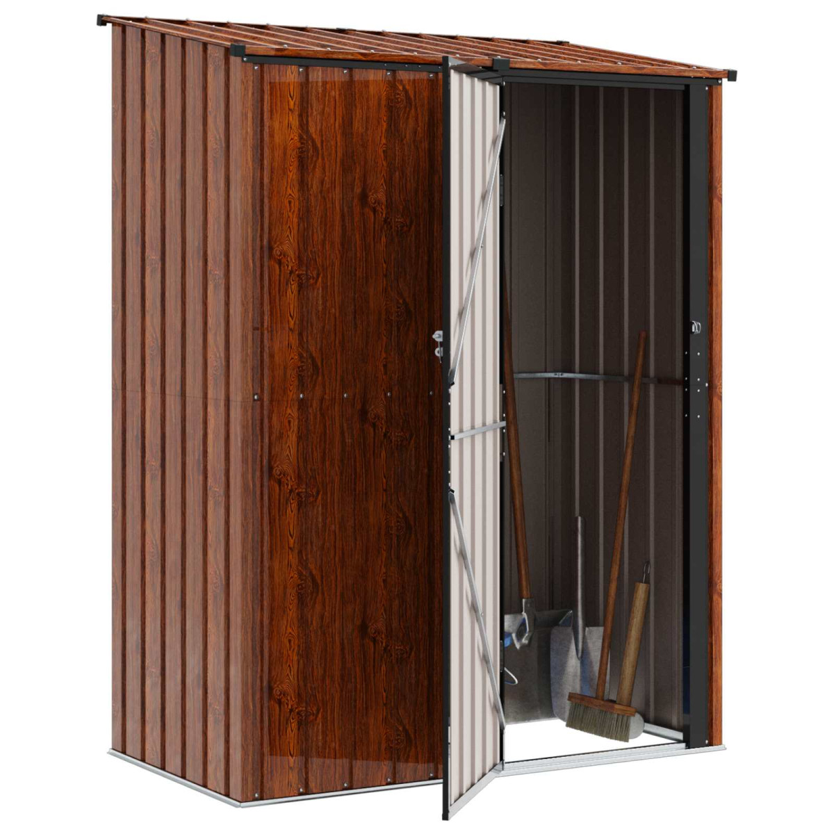 vidaXL Κηποσυνθέσεις Καφέ 153,5 x 86 x 200 εκ Μέταλλο