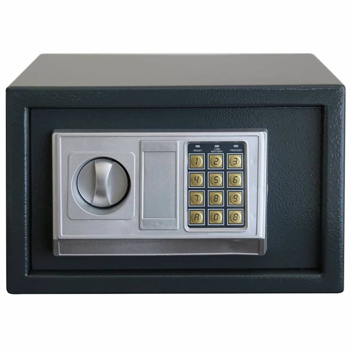 vidaXL Ψηφιακό Ασφαλές Σκούρο γκρι 31 x 20 x 20 εκ. Ατσάλι