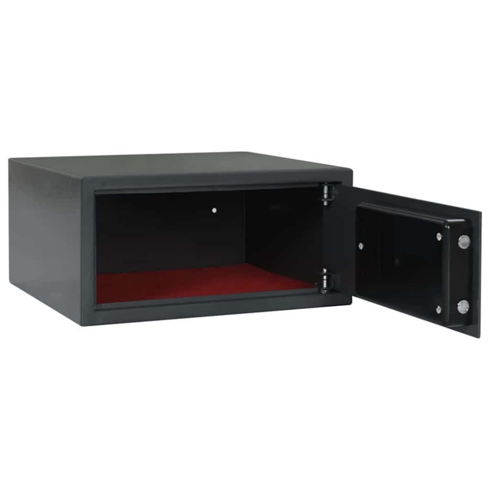 vidaXL Ψηφιακό Ασφαλές Σκούρο γκρι 42 x 37 x 20 εκ. Ατσάλι