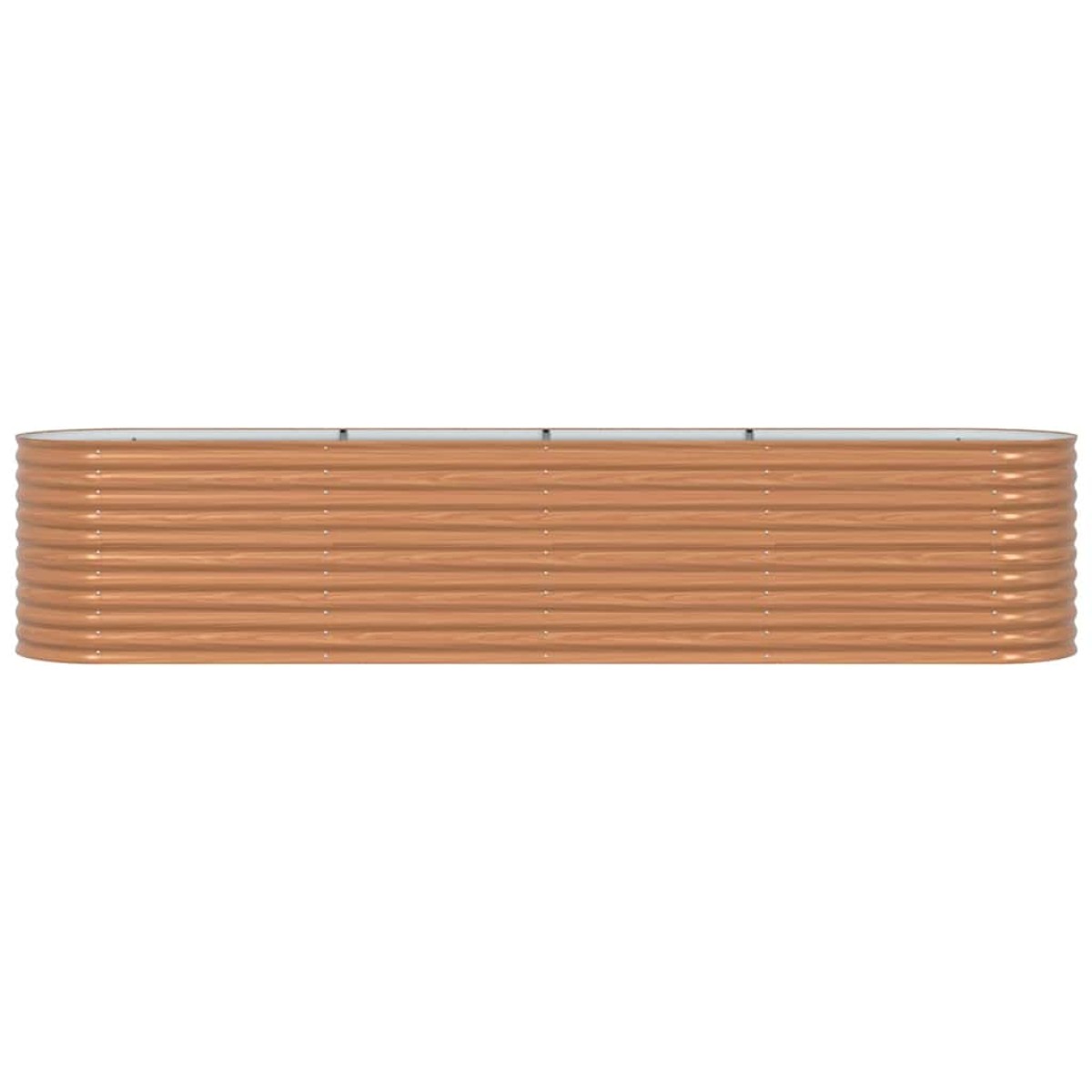 vidaXL Ανεβασμένο Κρεβάτι Καφέ 400 x 80 x 81 cm Ατσάλι