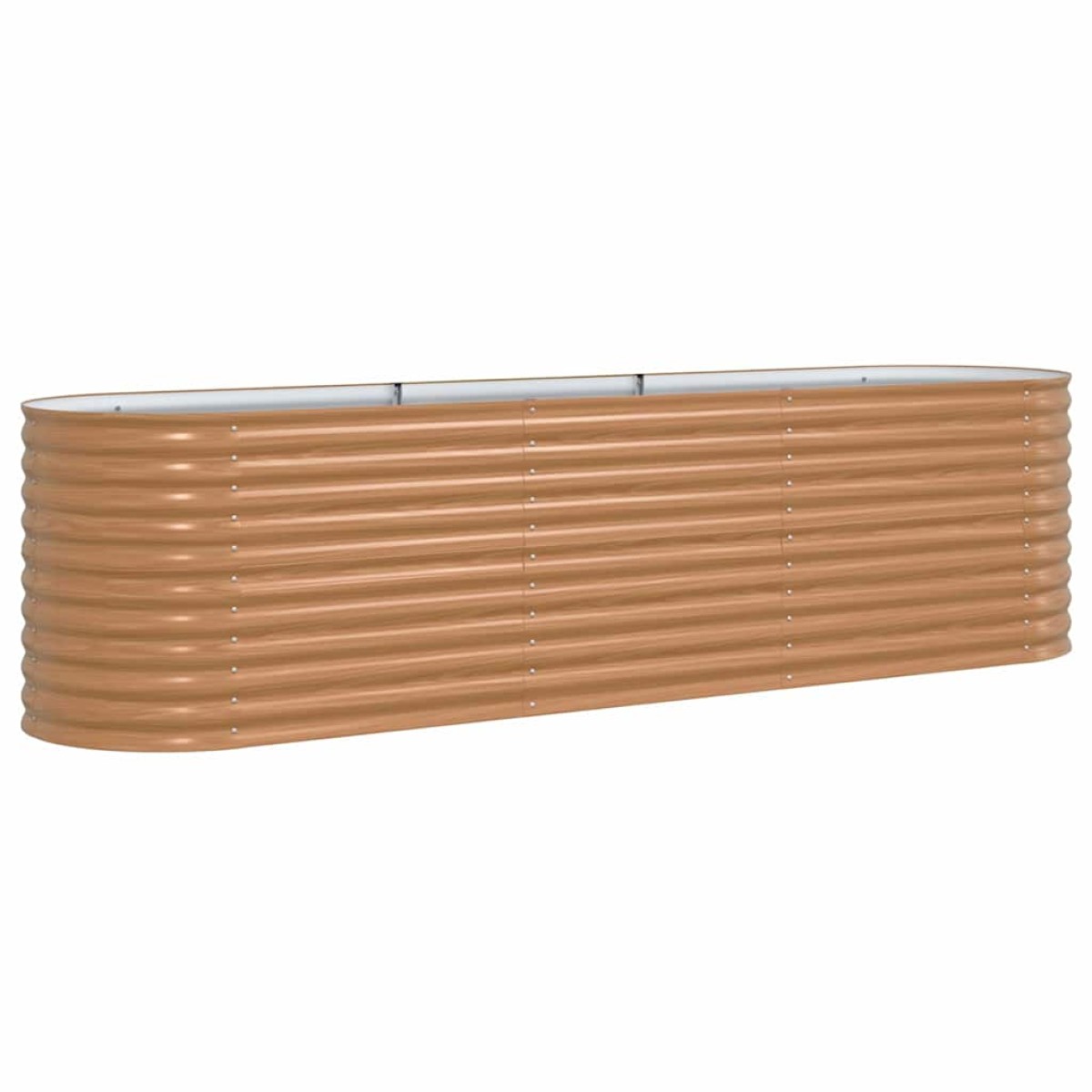 vidaXL Ανεβασμένο Κρεβάτι Καφέ 320 x 80 x 81 cm Ατσάλι