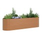 vidaXL Ανεβασμένο Κρεβάτι Καφέ 320 x 80 x 81 cm Ατσάλι