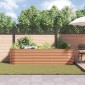 vidaXL Ανεβασμένο Κρεβάτι Καφέ 320 x 80 x 81 cm Ατσάλι