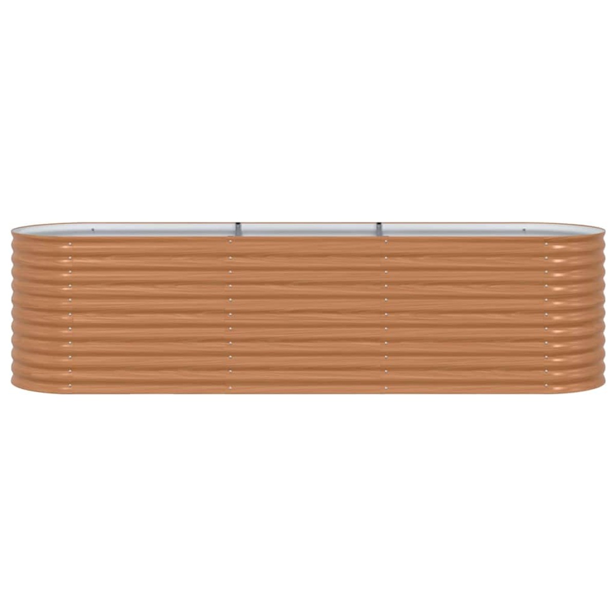 vidaXL Ανεβασμένο Κρεβάτι Καφέ 320 x 80 x 81 cm Ατσάλι