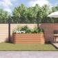 vidaXL Ανεβασμένο Κρεβάτι Καφέ 240 x 80 x 81 cm Ατσάλι