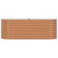 vidaXL Ανεβασμένο Κρεβάτι Καφέ 240 x 80 x 81 cm Ατσάλι