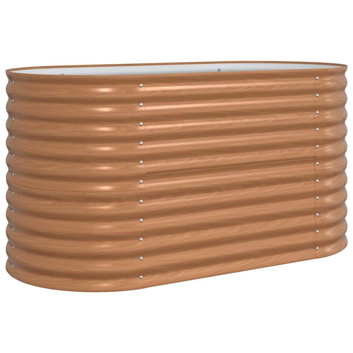 vidaXL Ανεβασμένο Κρεβάτι Καφέ 160 x 80 x 81 cm Ατσάλι