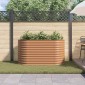 vidaXL Ανεβασμένο Κρεβάτι Καφέ 160 x 80 x 81 cm Ατσάλι