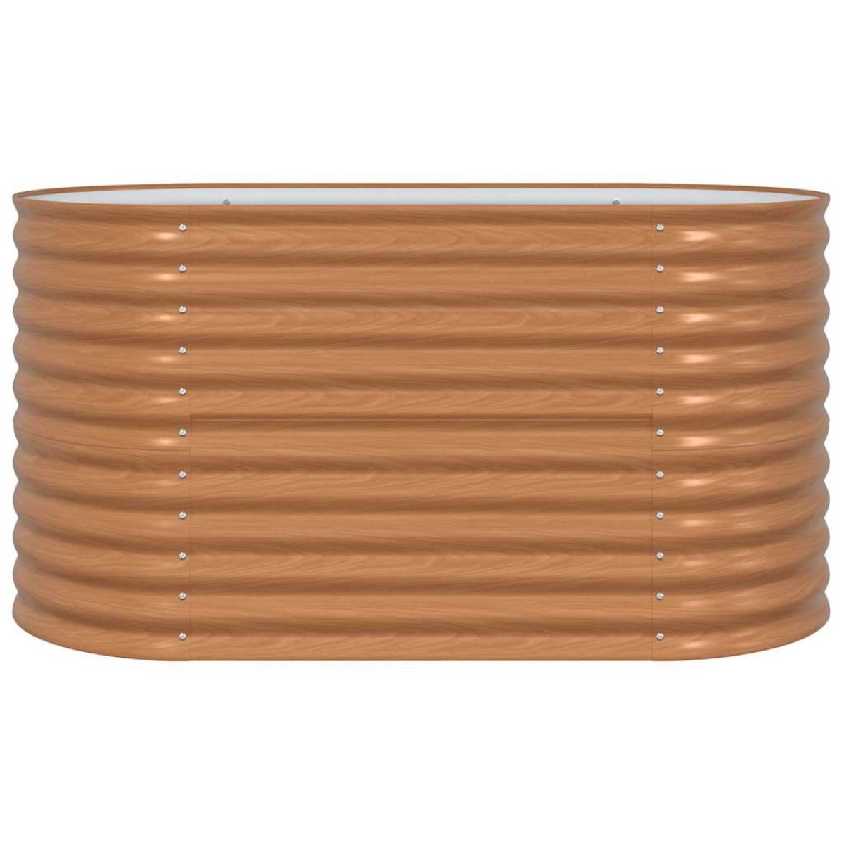 vidaXL Ανεβασμένο Κρεβάτι Καφέ 160 x 80 x 81 cm Ατσάλι