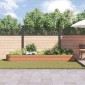 vidaXL Ανεβασμένο Κρεβάτι Καφέ 400 x 80 x 44 cm Ατσάλι