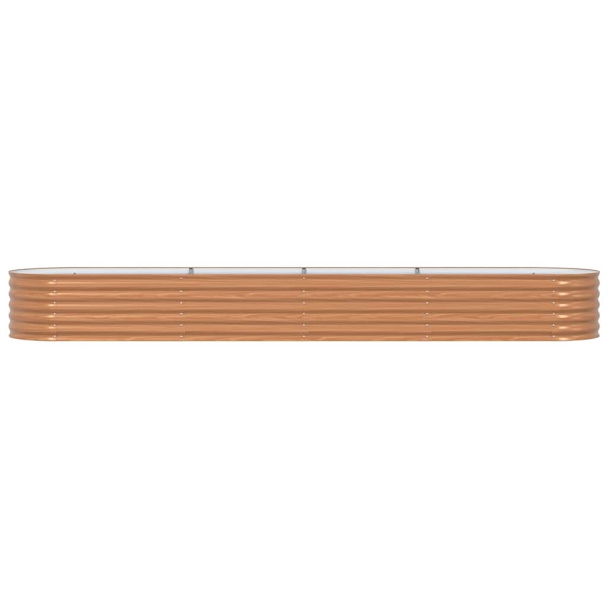 vidaXL Ανεβασμένο Κρεβάτι Καφέ 400 x 80 x 44 cm Ατσάλι