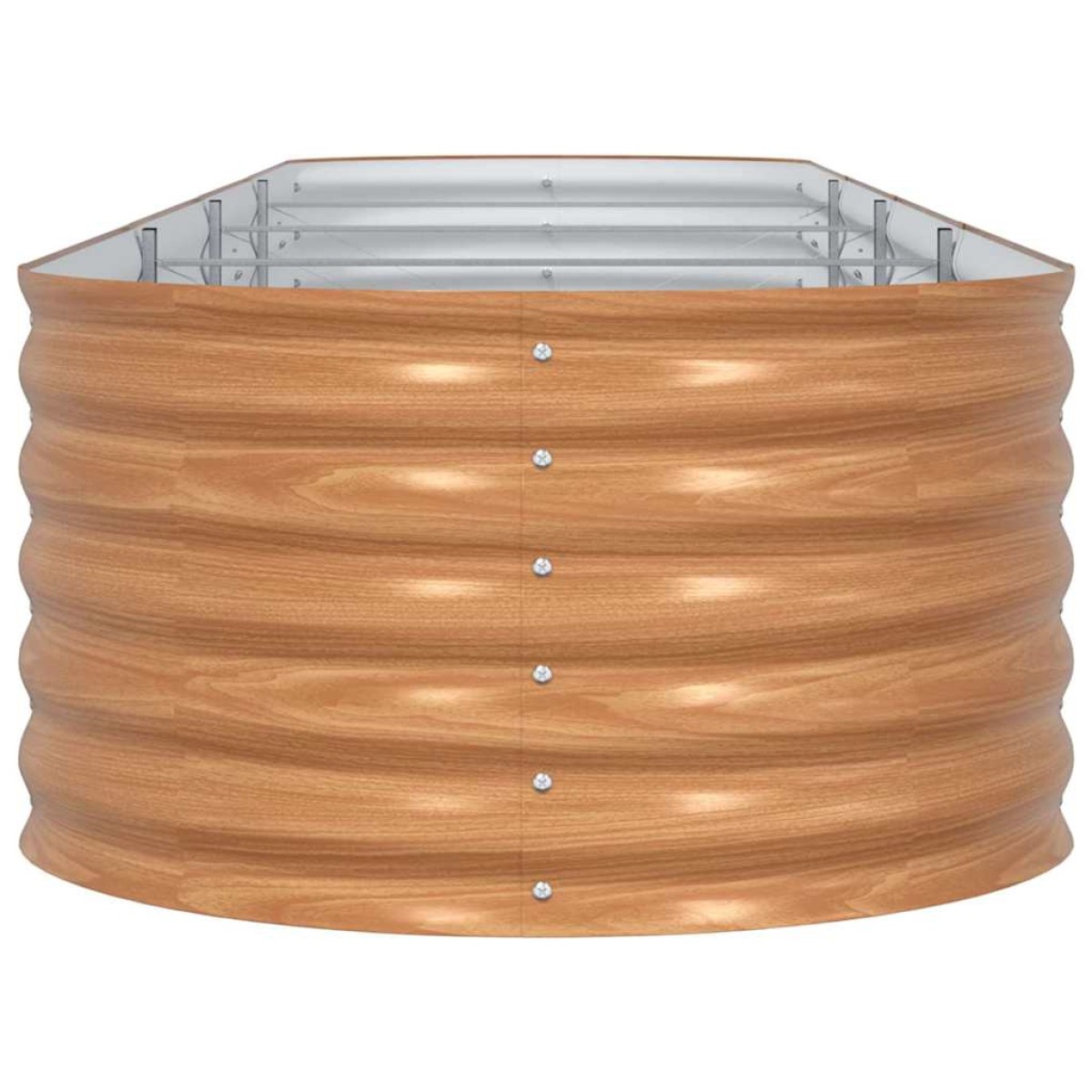 vidaXL Ανεβασμένο Κρεβάτι Καφέ 400 x 80 x 44 cm Ατσάλι