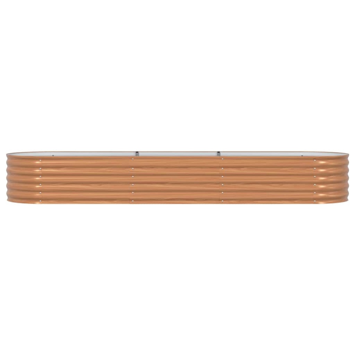vidaXL Ανεβασμένο Κρεβάτι Καφέ 320 x 80 x 44 cm Ατσάλι