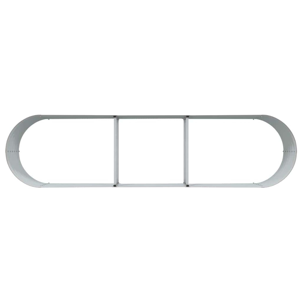 vidaXL Ανεβασμένο Κρεβάτι Καφέ 320 x 80 x 44 cm Ατσάλι